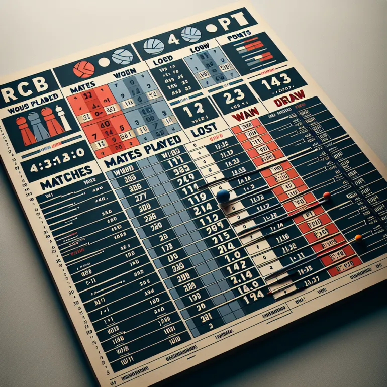 Rcb vs gt table